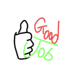手書き手遊び（個別スタンプ：4）