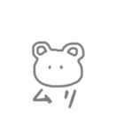ゆるいくまです（個別スタンプ：3）