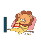ライオンはラージーキング（個別スタンプ：4）
