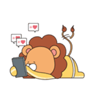 ライオンはラージーキング（個別スタンプ：11）