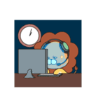 ライオンはラージーキング（個別スタンプ：24）