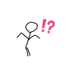 手抜き無言棒人間（個別スタンプ：13）