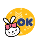 りぼんうさぎっこと毎日一緒（個別スタンプ：6）