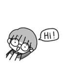 金髪めがねの日常（個別スタンプ：1）