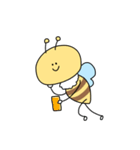 ほほえんでいるハチのびーちゃん（個別スタンプ：1）