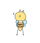 ほほえんでいるハチのびーちゃん（個別スタンプ：2）