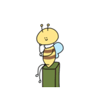 ほほえんでいるハチのびーちゃん（個別スタンプ：5）