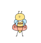 ほほえんでいるハチのびーちゃん（個別スタンプ：7）