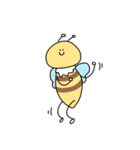 ほほえんでいるハチのびーちゃん（個別スタンプ：8）