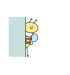 ほほえんでいるハチのびーちゃん（個別スタンプ：10）