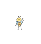 ほほえんでいるハチのびーちゃん（個別スタンプ：21）