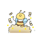 ほほえんでいるハチのびーちゃん（個別スタンプ：27）