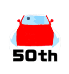 あいさつする棒(車あるある1)（個別スタンプ：40）