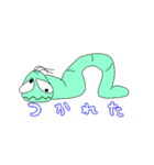 いもむしカーリー 毎日一緒だよ！よろしく（個別スタンプ：22）