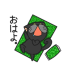 三匹の猫と徹夜しよ。（個別スタンプ：1）
