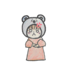 着ぐるみの頭を被った子達②（個別スタンプ：6）