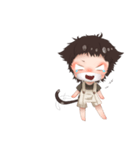 ねこやなぎ  ちびキャラver.（個別スタンプ：3）