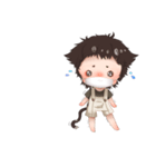 ねこやなぎ  ちびキャラver.（個別スタンプ：6）