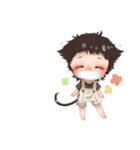 ねこやなぎ  ちびキャラver.（個別スタンプ：15）