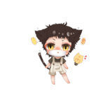ねこやなぎ  ちびキャラver.（個別スタンプ：16）