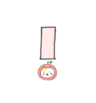 リンゴねこ（個別スタンプ：8）