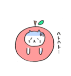 リンゴねこ（個別スタンプ：10）