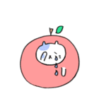 リンゴねこ（個別スタンプ：15）