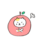 リンゴねこ（個別スタンプ：18）