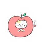 リンゴねこ（個別スタンプ：20）