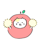 リンゴねこ（個別スタンプ：21）
