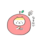 リンゴねこ（個別スタンプ：23）