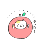 リンゴねこ（個別スタンプ：24）