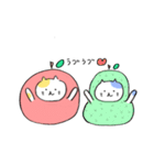リンゴねこ（個別スタンプ：30）