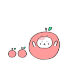 リンゴねこ（個別スタンプ：32）