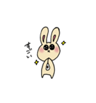 蝶ネクタイのうさぎさん（個別スタンプ：9）