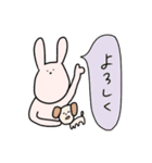 うさぎと犬のコマメ（個別スタンプ：6）