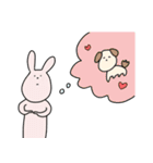 うさぎと犬のコマメ（個別スタンプ：39）
