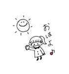手書きgirl（個別スタンプ：4）