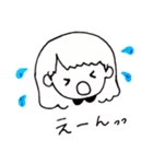 手書きgirl（個別スタンプ：5）