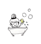 手書きgirl（個別スタンプ：11）