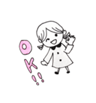 手書きgirl（個別スタンプ：12）