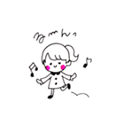 手書きgirl（個別スタンプ：17）