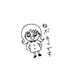 手書きgirl（個別スタンプ：18）