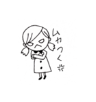 手書きgirl（個別スタンプ：22）