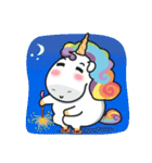ぽってりNijicornの夏（日本語）（個別スタンプ：12）
