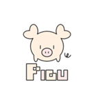 ピグ(^(oo)^) LINEスタンプ（個別スタンプ：1）