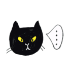 べちゃ猫 くろさん（個別スタンプ：1）