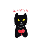 べちゃ猫 くろさん（個別スタンプ：3）