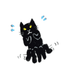 べちゃ猫 くろさん（個別スタンプ：15）
