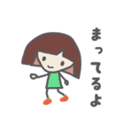 おかっぱメッシュちゃん（個別スタンプ：27）